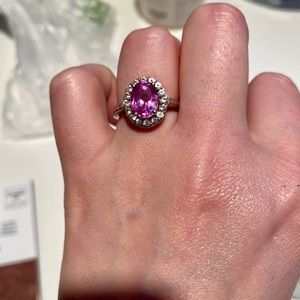 Vintage pink sapphire ring